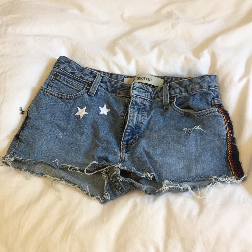 Gap bootcut shorts with embroidery